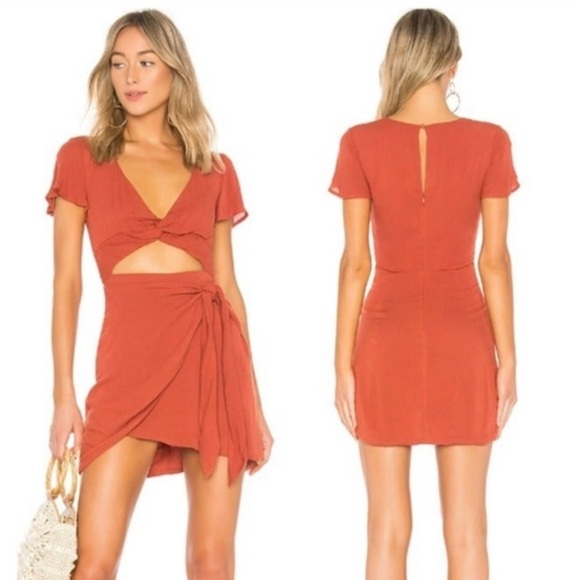 Majorelle Revolve Terracotta Evelyn Mini Dress - Picture 10 of 10